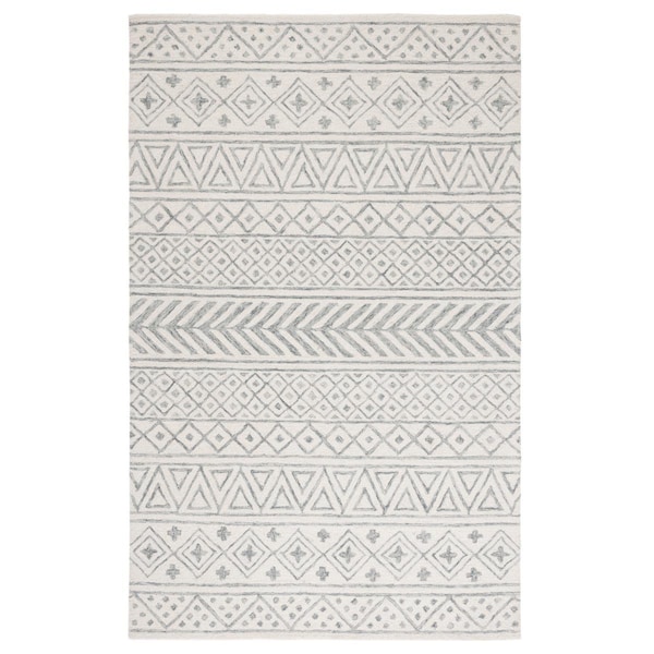 Safavieh 4 x 6 ft. Metro Global Rectangle Area Rug Ivory & Grey MET353F-4 - main